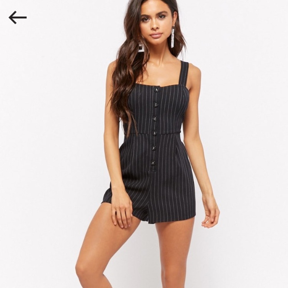 Striped forever 21 romper